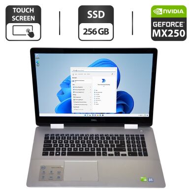 Ноутбук-трансформер Dell Inspiron 17 7786 2-in-1 / 17.3" (1920x1080) IPS Touch / Intel Core i7-8565U (4 (8) ядра по 1.8 - 4.6 GHz) / 16 GB DDR4 / 256 GB SSD / nVidia GeForce MX250, 2 GB GDDR5, 64-bit / WebCam
