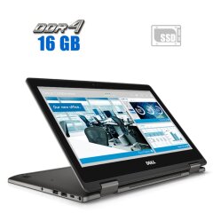 Ноутбук-трансформер Dell Latitude 3379 / 13.3" (1920x1080) IPS Touch / Intel Core i3-6006U (2 (4) ядра по 2.0 GHz) / 16 GB DDR4 / 240 GB SSD / Intel HD Graphics 520 / WebCam