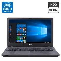 Ноутбук Б-клас Acer Aspire E5-571 / 15.6" (1366x768) TN / Intel Core i3-4030U (2 (4) по 1.9 GHz) / 4 GB DDR3 / 1000 GB HDD / Intel HD Graphics 4400 / WebCam