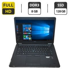 Ноутбук Б-класс Dell Latitude E5440 / 14" (1920x1080) TN / Intel Core i7-5600U (2 (4) ядра по 2.6 - 3.2 GHz) / 8 GB DDR3 / 128 GB SSD / Intel HD Graphics 5500 / WebCam