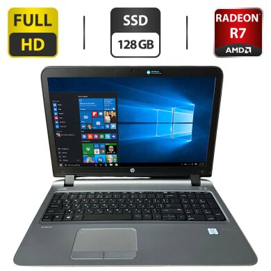 Ноутбук Б-клас HP ProBook 450 G3 / 15.6" (1920x1080) TN / Intel Core i5-6200U (2 (4) ядра по 2.3 - 2.8 GHz) / 8 GB DDR3 / 128 GB SSD / AMD Radeon R7 M340, 4 GB GDDR3, 64-bit / WebCam