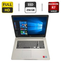 Ноутбук Dell Inspiron 5570 / 17.3" (1920x1080) IPS / Intel Core i5-8250U (4 (8) ядра по 1.6 - 3.4 GHz) / 8 GB DDR4 / 256 GB SSD / AMD Radeon R7 M460, 2 GB GDDR5, 64-bit / WebCam / DVD-ROM