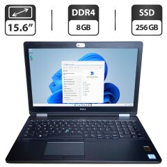 Ноутбук Dell Latitude E5570 / 15.6" (1366x768) TN / Intel Core i5-6200U (2 (4) ядра по 2.3 - 2.8 GHz) / 8 GB DDR4 / 256 GB SSD / Intel HD Graphics 520 / WebCam
