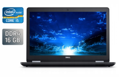 Ноутбук Dell Latitude E5570 / 15.6" (1920x1080) IPS / Intel Core i5-6300U (2 (4) ядра по 2.4 - 3.0 GHz) / 16 GB DDR4 / 512 GB SSD / Intel HD Graphics 520 / WebCam / Windows 10