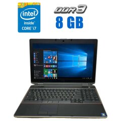 Ноутбук Dell Latitude E6520 / 15.6" (1366x768) TN / Intel Core i7-2620M (2 (4) ядра по 2.7 - 3.4 GHz) / 8 GB DDR3 / 480 GB SSD NEW / Intel HD Graphics 3000 / WebCam