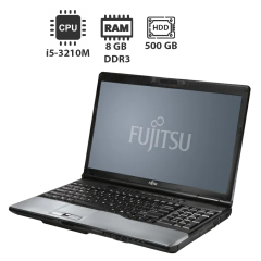 Ноутбук Fujitsu LifeBook E752 / 15.6" (1600x900) TN / Intel Core i5-3210M (2 (4) ядра по 2.5 - 3.1 GHz) / 8 GB DDR3 / 500 GB HDD / Intel HD Graphics 4000 / DVD-RW