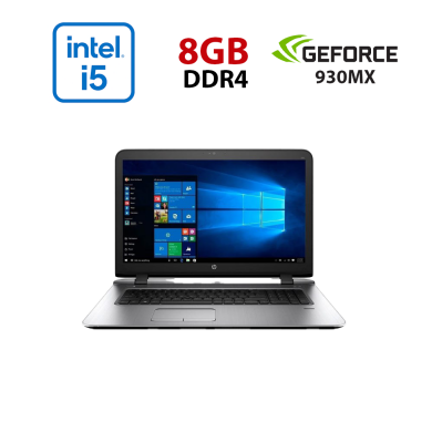 Ноутбук HP ProBook 470 G4 / 17.3" (1600x900) TN / Intel Core i5-7200U (2 (4) ядра по 2.5 - 3.1 GHz) / 8 GB DDR4 / 240 GB SSD / nVidia GeForce 930MX, 2 GB DDR3, 64-bit / WebCam Ноутбук HP ProBook 470 G4 / 17.3" (1600x900) TN / Intel Core i5-7200U (2 (4) ядра по 2.5 - 3.1 GHz) / 8 GB DDR4 / 240 GB SSD / nVidia GeForce 930MX, 2 GB DDR3, 64-bit / WebCam