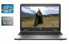 Ноутбук HP ProBook 650 G2 / 15.6" (1920x1080) TN / Intel Core i5-6200U (2 (4) ядра по 2.3 - 2.8 GHz) / 16 GB DDR4 / 250 GB SSD / Intel HD Graphics 520 / WebCam / Fingerprint
