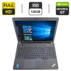 Ноутбук Lenovo ThinkPad E540 / 15.6" (1920x1080) TN / Intel Core i7-4600M (2 (4) ядра по 2.9 - 3.6 GHz) / 16 GB DDR3 / 128 GB SSD / nVidia GeForce GT 740M, 2 GB GDDR3, 64-bit / WebCam / DVD-ROM