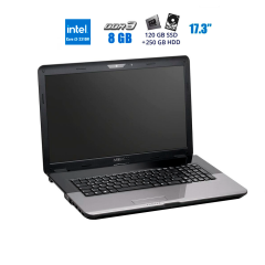 Ноутбук Medion Akoya E7220 / 17.3" (1600x900) TN / Intel Core i3-2310M (2 (4) ядра по 2.1 GHz) / 8 GB DDR3 / 120 GB SSD + 250 GB HDD / Intel HD Graphics / WebCam / USB 3.0