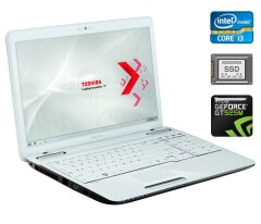 Ноутбук Toshiba Satellite L750 / 15.6" (1366x768) TN / Intel Core i3-2310M (2 (4) ядра по 2.1 GHz) / 8 GB DDR3 / 120 GB SSD / nVidia GeForce GT 525M, 1 GB DDR3, 128-bit / WebCam / HDMI