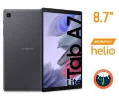 Планшет Samsung Galaxy Tab A7 Lite / 8.7" (1340x800) TN / MediaTek Helio P22T (8 ядер по 1.5 - 2.0 GHz) / 3 GB DDR4 / 32 GB eMMC / PowerVR GE8320 / WebCam / Android 14 + Захисний чохол