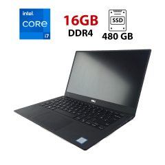 Ультрабук Dell XPS 13 9360 / 13.3" (3200x1800) IPS Touch / Intel Core i7-7500U (2 (4) ядра по 2.7 - 3.5 GHz) / 16 GB DDR4 / 480 GB SSD / Intel HD Graphics 620 / WebCam