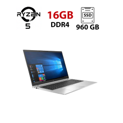 Ультрабук HP EliteBook 855 G7 / 15.6" (1920x1080) IPS / AMD Ryzen 5 Pro 4650U (6 (12) ядер по 2.1 - 4.0 GHz) / 16 GB DDR4 / 960 GB SSD / AMD Radeon RX Vega 6 Graphics / WebCam