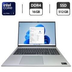 Ультрабук HP EliteBook 860 G11 / 16" (1920x1200) IPS / Intel Core Ultra 7 155U (12 (14) ядер по 1.2 - 4.8 GHz) / 16 GB DDR5 / 512 GB SSD / Intel Graphics / WebCam