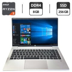 Ультрабук HP ProBook 445 G8 / 14" (1920x1080) IPS / AMD Ryzen 5 5600U (6 (12) ядер по 2.3 - 4.2 GHz) / 8 GB DDR4 / 256 GB SSD / AMD Radeon Vega 7 Graphics / WebCam