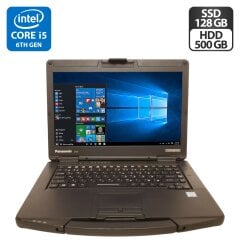 Защищенный ноутбук-трансформер Panasonic Toughbook CF-54 / 14" (1366x768) TN / Intel Core i5-6300U (2 (4) ядра по 2.4 - 3.0 GHz) / 8 GB DDR3 / 128 GB SSD + 500 GB HDD / Intel HD Graphics 520