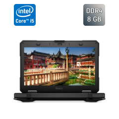 Захищений ноутбук Dell Latitude 14 Rugged 5414 / 14" (1920x1080) IPS / Intel Core i5-6300U (2 (4) ядра по 2.4 - 3.0 GHz) / 8 GB DDR4 / 256 GB SSD / Intel HD Graphics 520 / VGA / WebCam / Windows 10