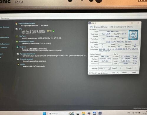 Захищений планшет Panasonic Toughpad FZ-G1 / 10.1" (1920x1200) IPS Touch / Intel Core i5-7300U (2 (4) ядра по 2.6 - 3.5 GHz) / 8 GB DDR3 / 256 GB SSD / Intel HD Graphics 620 / WebCam