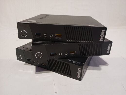 Неттоп Б-класс Lenovo ThinkCentre M93p Tiny USFF / Intel Pentium G3240T (2 ядра по 2.7 GHz) / 8 GB DDR3 / 128 GB SSD / Intel HD Graphics / Блок питания в комплекте