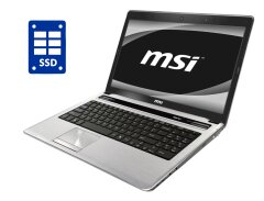 Ноутбук MSI CR640 / 15.6" (1366x768) TN / Intel Core i3-2330M (2 (4) ядра по 2.2 GHz) / 8 GB DDR3 / 240 GB SSD / Intel HD Graphics 3000 / WebCam / DVD-ROM / Win 10 Pro
