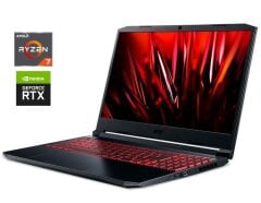 Игровой ноутбук Acer Nitro 5 AN515-46 / 15.6" (1920x1080) IPS / AMD Ryzen 7 5800H (8 (16) ядер по 3.2 - 4.4 GHz) / 16 GB DDR4 / 512 GB SSD M.2 / nVidia GeForce RTX 3070, 8 GB GDDR6, 256-bit / WebCam