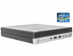 Неттоп HP ProDesk 600 G4 DM USFF / Intel Core i5-8500T (6 ядер по 2.1 - 3.5 GHz) / 16 GB DDR4 / 256 GB SSD / Intel UHD Graphics 630 / Win 10 Pro