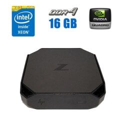 Неттоп HP Z2 Mini G3 USFF / Intel Xeon E3-1245 v5 (4 (8) ядра по 3.5 - 3.9 GHz) (аналог i7-6700) / 16 GB DDR4 / 256 GB SSD M.2 / nVidia Quadro M620, 2 GB GDDR5, 128-bit