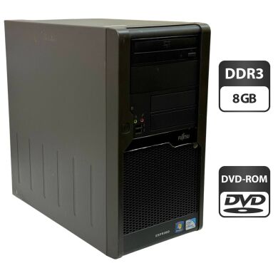 Компьютер Fujitsu Esprimo P5731 E-Star5 Tower / Intel Pentium E5400 (2 ядра по 0.800 - 2.7 GHz) / 8 GB DDR3 / 250 GB HDD / Intel Graphics / DVD-ROM