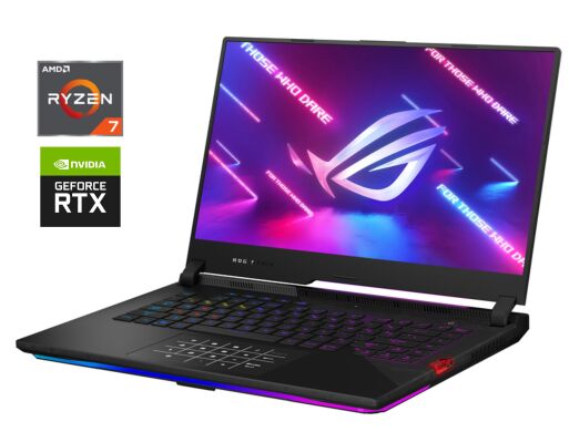 Игровой ноутбук Asus ROG Strix Scar G533QR / 15.6" (2560x1440) IPS / AMD Ryzen 7 5800H (8 (16) ядер по 3.2 - 4.4 GHz) / 16 GB DDR4 / 1000 GB SSD / nVidia GeForce RTX 3070, 8 GB GDDR6, 256-bit