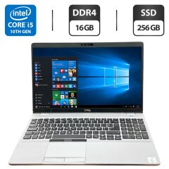 Ноутбук Dell Latitude 5510 / 15.6" (1920x1080) IPS / Intel Core i5-10310U (4 (8) ядра по 1.7 - 4.4 GHz) / 16 GB DDR4 / 256 GB SSD / Intel UHD Graphics 620 / WebCam