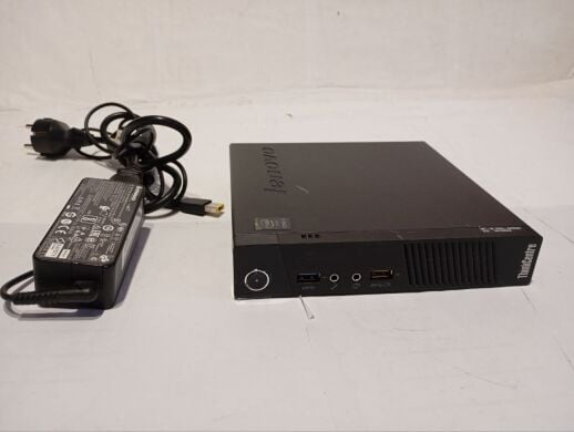 Неттоп Б-класс Lenovo ThinkCentre M93p Tiny USFF / Intel Pentium G3240T (2 ядра по 2.7 GHz) / 8 GB DDR3 / 128 GB SSD / Intel HD Graphics / Блок питания в комплекте