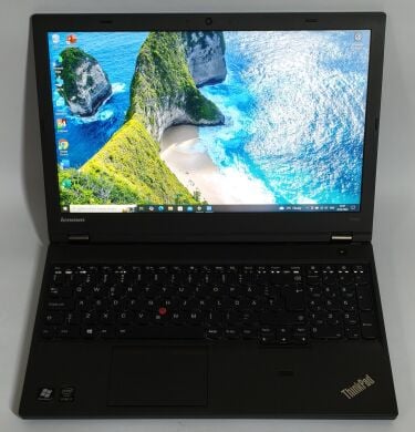 Ноутбук Lenovo ThinkPad T540p / 15.6" (1920x1080) IPS / Intel Core i7-4710MQ (4 (8) ядра по 2.5 - 3.5 GHz) / 8 GB DDR3 / 256 GB SSD / nVidia GeForce GT 730M, 1 GB DDR3, 64-bit / WebCam / DVD-ROM / Win 10 Pro Ноутбук Lenovo ThinkPad T540p / 15.6" (1920x1080) IPS / Intel Core i7-4710MQ (4 (8) ядра по 2.5 - 3.5 GHz) / 8 GB DDR3 / 256 GB SSD / nVidia GeForce GT 730M, 1 GB DDR3, 64-bit / WebCam / DVD-ROM / Win 10 Pro