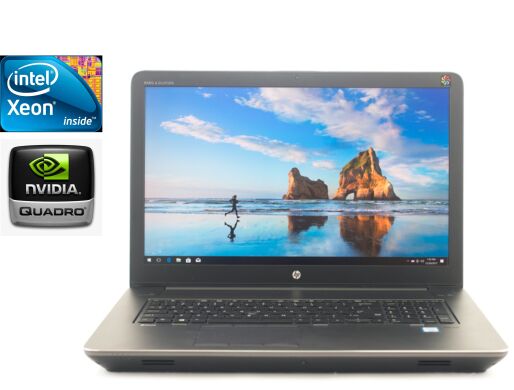 Мобильная рабочая станция HP ZBook 17 G4 / 17.3" (1600x900) TN / Intel Xeon E3-1505M v6 (4 (8) ядра по 3.0 - 4.0 GHz) / 16 GB DDR4 / 512 GB SSD / nVidia Quadro M1200, 4 GB GDDR5, 128-bit / WebCam / Win 10 Home