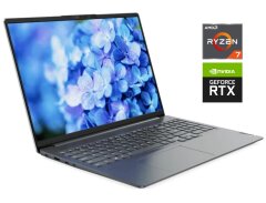 Ігровий ноутбук Б-клас Lenovo IdeaPad 5 Pro 16ARH7 / 16" (2560x1600) IPS / AMD Ryzen 7 6800HS (8 (16) ядер по 3.2 - 4.7 GHz) / 16 GB DDR5 / 512 GB SSD NVMe / nVidia GeForce RTX 3050, 4 GB GDDR6, 128-bit / WebCam