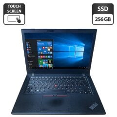 Ультрабук Lenovo ThinkPad A485 / 14" (1920x1080) IPS Touch / AMD Ryzen 3 Pro 2300U (4 ядра по 2.0 - 3.4 GHz) / 8 GB DDR3 / 256 GB SSD / AMD Radeon Vega 6 Graphics / WebCam
