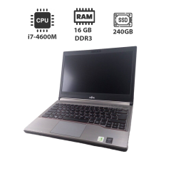 Ноутбук Fujitsu LifeBook E734 / 13.3" (1366x768) TN / Intel Core i7-4600M (2 (4) ядра по 2.9 - 3.6 GHz) / 16 GB DDR3 / 240 GB SSD / Intel HD Graphics 4000 / WebCam
