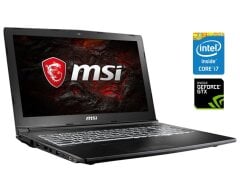 Ігровий ноутбук Б-клас MSI GL62M 7REX / 15.6" (1920x1080) TN / Intel Core i7-7700HQ (4 (8) ядра по 2.8 - 3.8 GHz) / 16 GB DDR4 / 256 GB SSD M.2 + 1000 GB HDD / nVidia GeForce GTX 1050 Ti, 4 GB GDDR5, 128-bit / WebCam