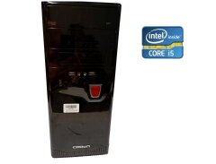 ПК Crown Tower / Intel Core i5-2500 (4 ядра по 3.3 - 3.7 GHz) / 8 GB DDR3 / 128 GB SSD + 500 GB HDD / Intel HD Graphics 2000 / 400W