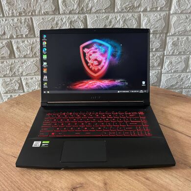 Ігровий ноутбук MSI GF63 Thin 10SC / 15.6" (1920x1080) IPS / Intel Core i5-10500H (6 (12) ядер по 2.5 - 4.5 GHz) / 8 GB DDR4 / 256 GB SSD / nVidia GeForce GTX 1650 Max-Q, 4 GB GDDR6, 128-bit / WebCam