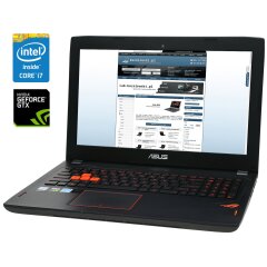 Игровой ноутбук Б-класс Asus ROG Strix GL502VSK / 15.6" (1920x1080) IPS / Intel Core i7-7700HQ (4 (8) ядра по 2.8 - 3.8 GHz) / 16 GB DDR4 / 256 GB SSD NVMe / nVidia GeForce GTX 1070, 8 GB GDDR5, 256-bit / WebCam