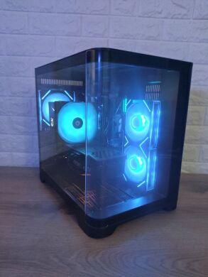 Игровой ПК 1stPlayer UV5 View Tower / Intel Core i5-10400 (6 (12) ядер по 2.9 - 4.3 GHz) / 16 GB DDR4 / 1000 GB SSD M.2 / nVidia GeForce RTX 3080, 10 GB GDDR6X, 320-bit / 600W