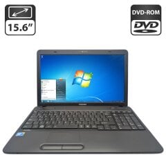 Ноутбук Toshiba Satellite C650 / 15.6" (1366x768) TN / Intel Pentium T4500 (2 (4) ядра по 2.3 GHz) / 6 GB DDR3 / 320 GB HDD / Intel HD Graphics / WebCam / DVD-ROM