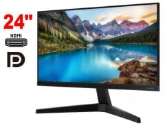 Монитор Samsung F24T370 / 24" (1920x1080) IPS / 1x HDMI, 1x DP / VESA 100x100 + кабель питания