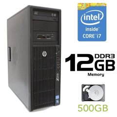 Системный блок HP Z210 MT / Intel Core i7-2600 (4 (8) ядра по 3.4-3.8 GHz) / 12 GB DDR3 / 500 GB HDD / GeForce GT210 1 GB (VGA, DVI, HDMI)