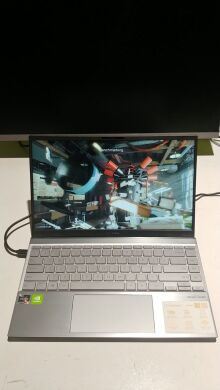 Ігровий ноутбук Asus ZenBook 14 Q408UG / 14" (1920x1080) IPS / AMD Ryzen 5 5500U (6 (12) ядер по 2.1 - 4.0 GHz) / 8 GB DDR4 / 512 GB SSD / nVidia GeForce MX450, 2 GB GDDR5, 64-bit / WebCam