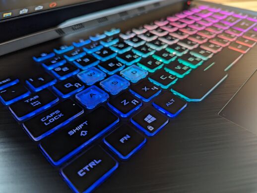 Игровой ноутбук Б-класс Asus Rog Strix G512LW / 15.6" (1920x1080) IPS / Intel Core i7-10750H (6 (12) ядер по 2.6 - 5.0 GHz) / 16 GB DDR4 / 512 GB SSD / nVidia GeForce RTX 2070, 8 GB GDDR6, 256-bit / WebCam / Windows 10