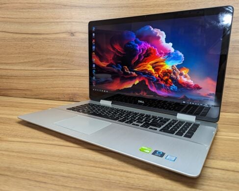 Ігровий ноутбук Dell Inspiron 7786 / 17.3" (1920x1080) IPS Touch / Intel Core i7-8565U (4 (8) ядра по 1.8 - 4.6 GHz) / 16 GB DDR4 / 256 GB SSD + 500 GB HDD / nVidia GeForce MX150, 2 GB GDDR5, 64-bit / WebCam / Windows 10 Ігровий ноутбук Dell Inspiron 7786 / 17.3" (1920x1080) IPS Touch / Intel Core i7-8565U (4 (8) ядра по 1.8 - 4.6 GHz) / 16 GB DDR4 / 256 GB SSD + 500 GB HDD / nVidia GeForce MX150, 2 GB GDDR5, 64-bit / WebCam / Windows 10