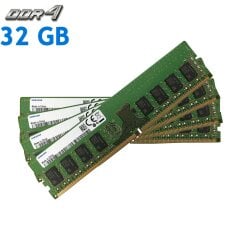 Комплект: Оперативная память для ПК Samsung / 32 GB (4x8 GB) / 1Rx8 PC4-21300 / DDR4 / 2666 MHz