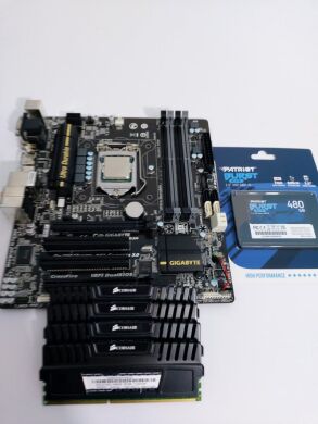 Комплект ПК: Frime Vision White Tower / Intel Core i5-4670 (4 ядра по 3.4 - 3.8 GHz) / 16 GB DDR3 / 480 GB SSD NEW / nVidia GeForce GTX 950, 2 GB GDDR5, 128-bit / 350W + Монітор LG 24MB35PM-B / 24" (1920x1080) IPS / VGA / DVI + Кабелі підключення